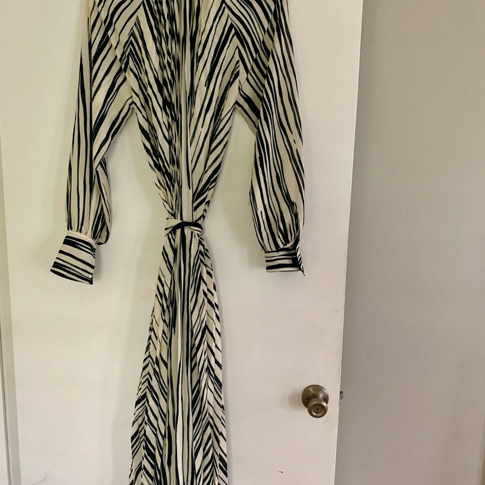 Proenza Schouler ‘Carol’ Black and White Striped Dress, Size 4, NWT - Picture 10 of 11